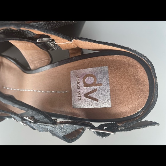 Black wedge heels - Picture 7 of 7